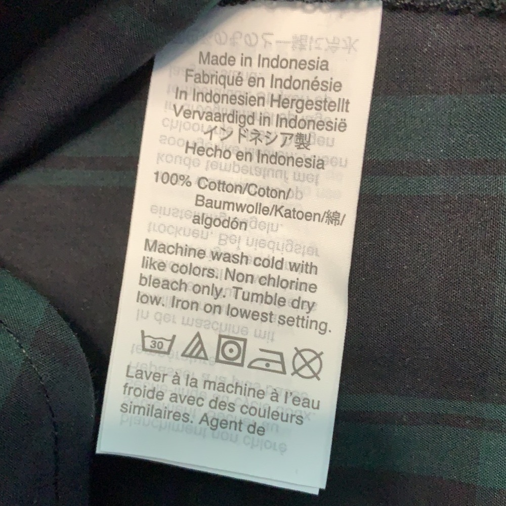 J.Crew jewel button tartan popover - Picture 4 of 4